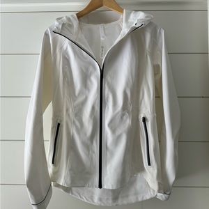 Lulu Lemon Get Ready Jacket, Size 8, White